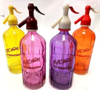 KUTZ sifon collectie vintage sifon (4) - gekleurd gesneden glas