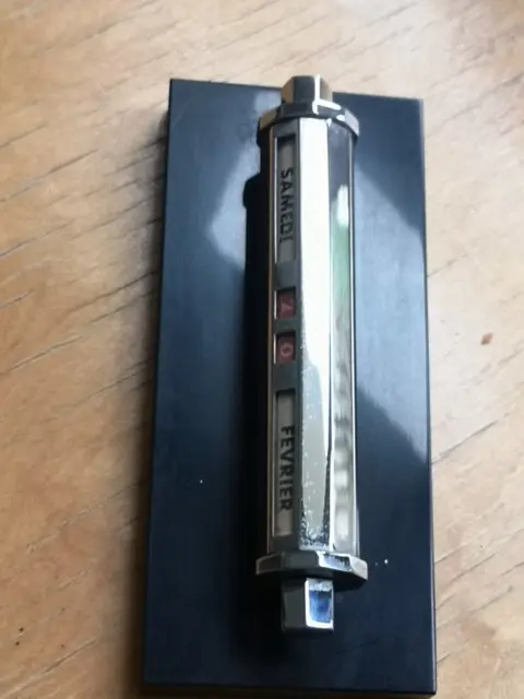 Gold Starry - Desktop eeuwigdurende kalender (1) - Marmer, Nikkel of chroom metaal