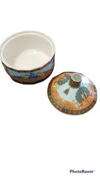 Gianni Versace - Rosenthal - Kom met deksel - Porselein