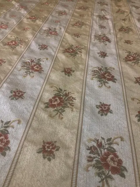 Prachtige Italiaanse San Leucio damaststof - 480 x 135 cm - Katoen - Eind 20e eeuw