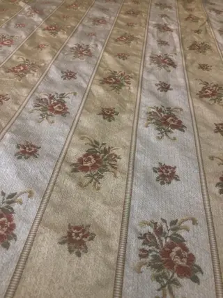 Prachtige Italiaanse San Leucio damaststof - 480 x 135 cm - Katoen - Eind 20e eeuw