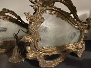 Kroonluchter (2) - Brons (verguld/verzilverd/gepatineerd/koud geschilderd)