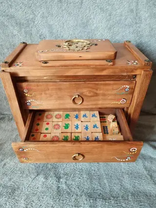 mah jong-spel - Hout