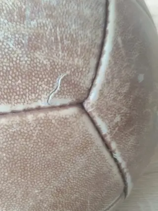 Polsport - Vintage Exercise medicijnbal leer jaren 60 - Leder