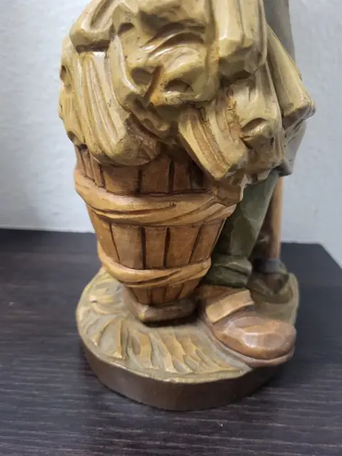 Beeldje(s), Boerenechtpaar aan het werk, mooie voorstelling (2) - Hout