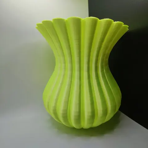 Stjepan Sasa P. - SSP Design - Limoenkleurige vaas (1) - Modern - Zijde biologisch afbreekbare polylactide