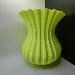 Stjepan Sasa P. - SSP Design - Limoenkleurige vaas (1) - Modern - Zijde biologisch afbreekbare polylactide