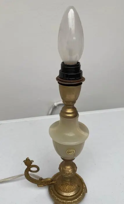 lampje (1) - Onyx, metaal