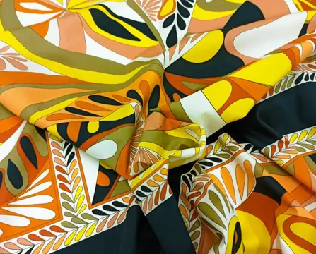 Prachtige stof van puur katoen 1200 x 150 cm - Katoen - Eind 20e eeuw