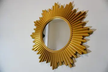 Grote vintage zonnespiegel (1) - Glas