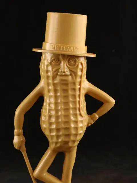 Vintage Mr. Peanut money bank - Plastic