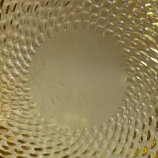 Bord (1) - Art Deco - geperst glas