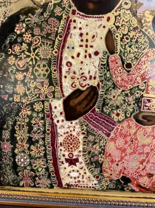 Icoon, De Zwarte Madonna van Czestochowa - Porselein