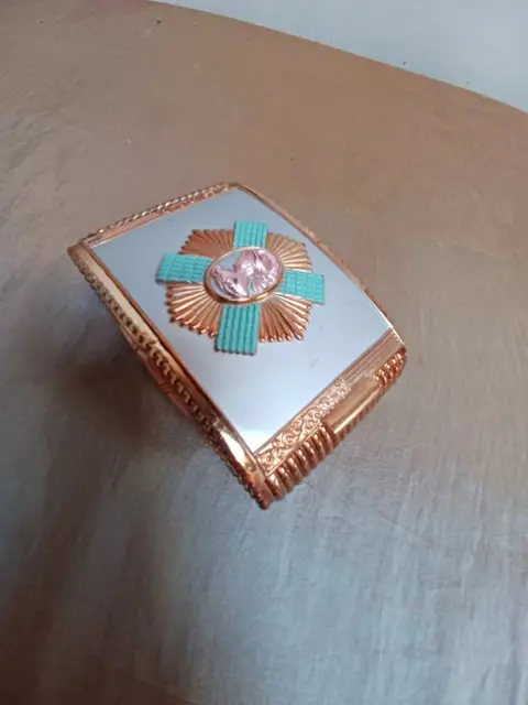 sierradendoos (2) - Art Deco - Messing, metaal