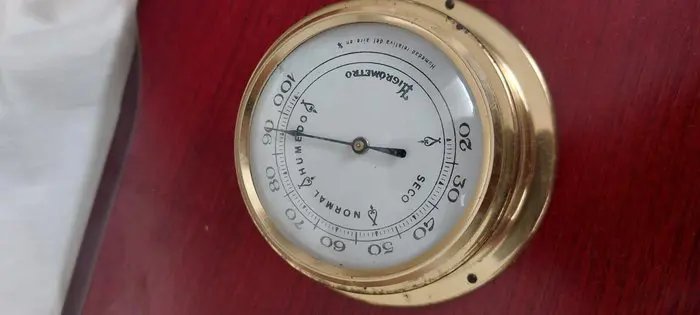 Thermometer (1) - Hout, Tin