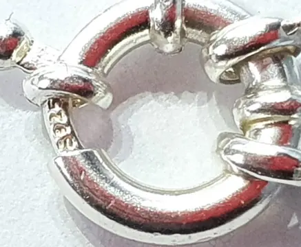 Aquamarijn collier met Griekse kruizen (bescherming & balans) - hematiet - 925 zilveren broche