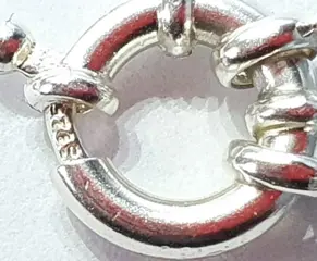 Aquamarijn collier met Griekse kruizen (bescherming & balans) - hematiet - 925 zilveren broche