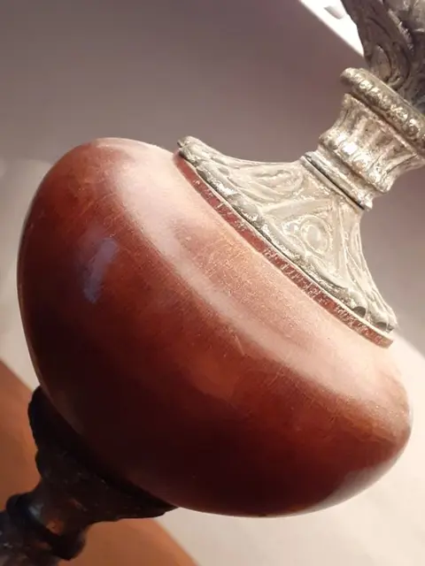 Tafellamp - Hout, Messing