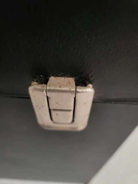 Vintage retro platenkoffers singleskoffertje koffertjes (4) - kunststof hardboard papier