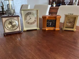 Metamec - Quartz klokken (4) - Glas, Hout, Koper