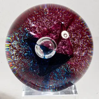Colin Terris - Caithness - Presse-papier "Star Pavilion" (Ltd. Editie) - Ø 8,0 cm - Glas