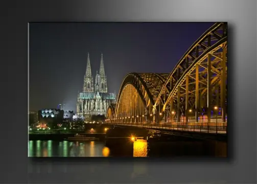 Nieuw canvas schilderij Keulen Duitsland 120 x 80 cm