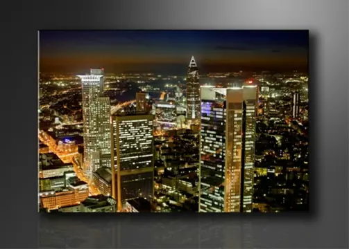 Nieuw canvas schilderij Frankfurt Duitsland 120 x 80 cm