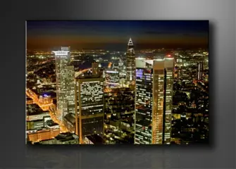 Nieuw canvas schilderij Frankfurt Duitsland 120 x 80 cm