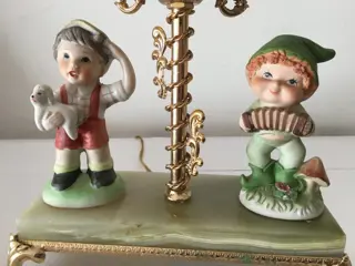 Tafellamp - Glas, Keramiek, Messing, Onyx