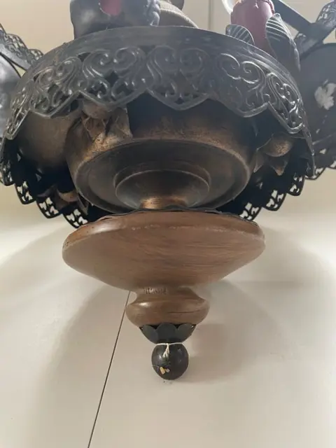 Hanglamp (1) - kopper, hout