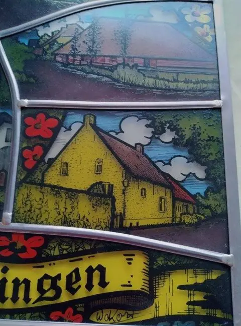 stained glass pendants (4) - Glas-in-lood