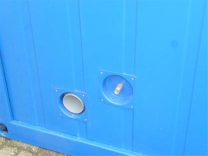 Kantoorunit 6x2.50 wc+keukenblok