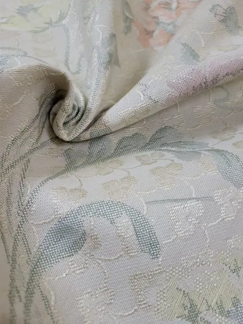 Prachtige Italiaanse damaststof in San Leucio-stijl - 510 x 140 cm - Katoen - Eind 20e eeuw