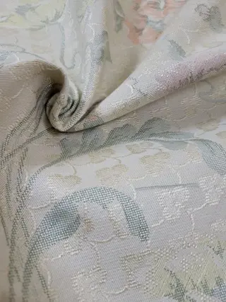 Prachtige Italiaanse damaststof in San Leucio-stijl - 510 x 140 cm - Katoen - Eind 20e eeuw