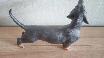 beeldjes Daschhund (1) - Bisque porselein