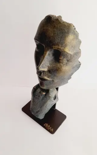 Maria Anglada (Cachet de l'Artiste-Certificat) - Beeld - Legering, Brons op hars - Metaal