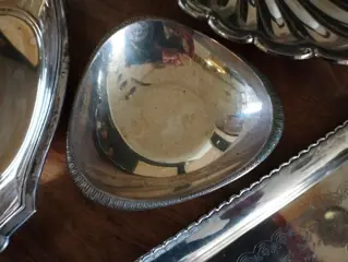 serveerschalen (4) - Verzilverd