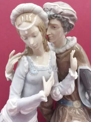 Salvador Furiò - Lladró - Romeo en Julia liefhebbers van Verona - Porselein