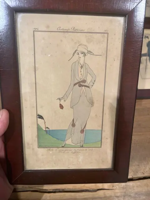 gravures het dagboek van dames en mode (6) - hout glas