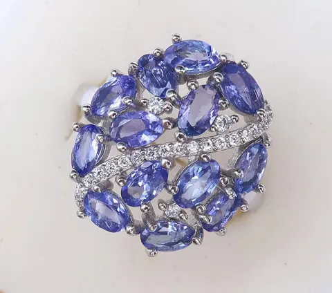 Tanzanite Ring of Faith - Zielsverhoging - .925 zilver, Tanzaniet