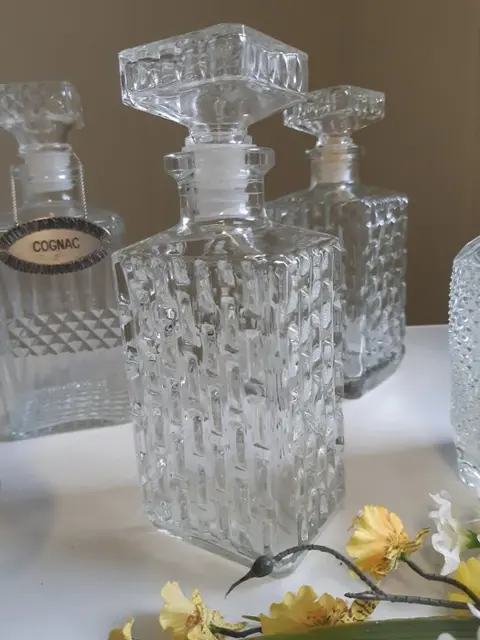 Italiaans Brocante Drankflessen (6) - Modern - Zwaar glas