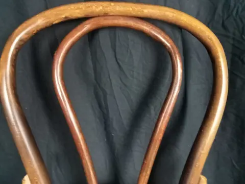 Stoel, Thonet stijl (1) - Art Nouveau - Hout (Eik)