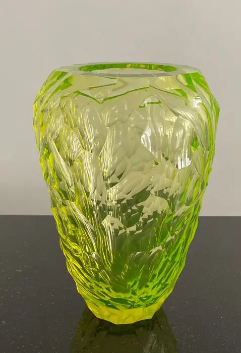 Petr Karizek - Vase "Green Valley" Unique - Glas