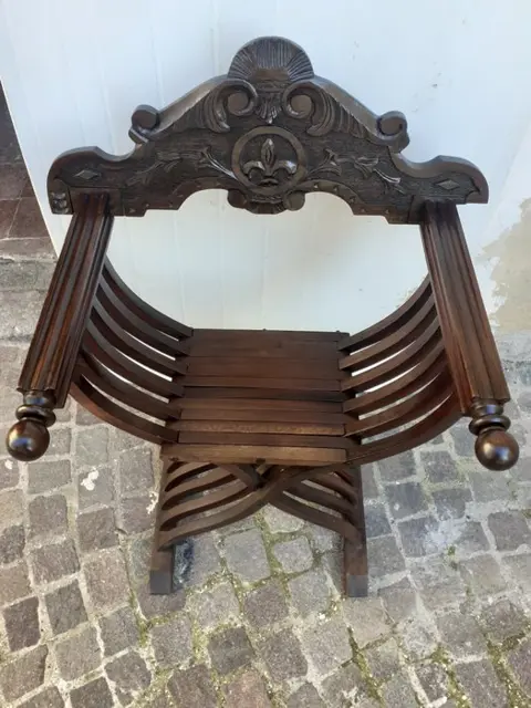 Stoel (1) - Art Nouveau - Hout, Kers