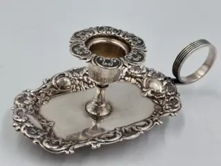 Antieke blaker, gemerkt - Verzilverd