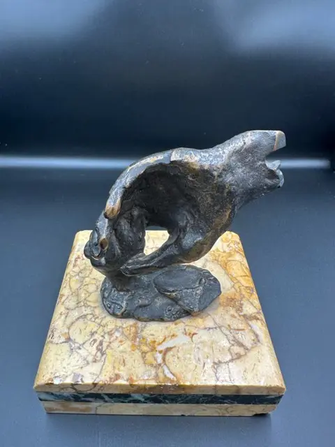 Frans Roymans - Bronzen beeld "Handen" van Frans Roymans 1937 - Gepatineerd brons