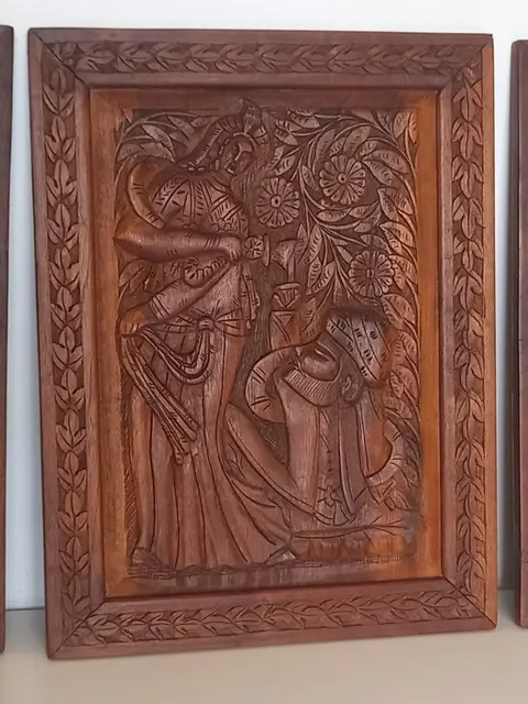 Gesneden panelen (3) - Hout (Teak)