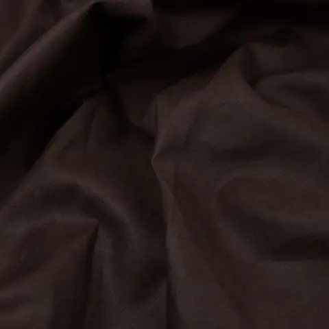 4.00 x 1.75 METER!!! Kostbare stof van 100% puur linnen in effen donkerbruine kleur - Linnen - 21e eeuw