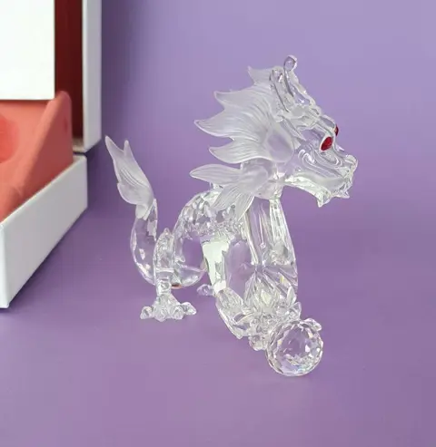 Gabriele Stamey - Swarovski - SCS - Annual Edition 1997 - Dragon 208398 - boxed (1) - Beeld (1) - Modern - Kristal