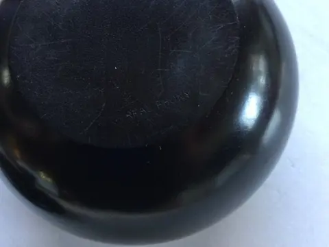 Puur ebbenhouten dekseldoosje - Art Deco - Ebbenhout